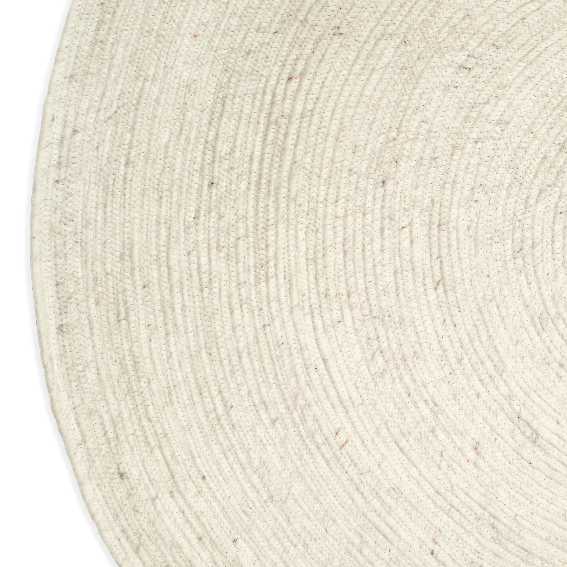 Merino χαλί από μαλλί στρογγυλό Ø160 εκ., λευκό Classic Collection