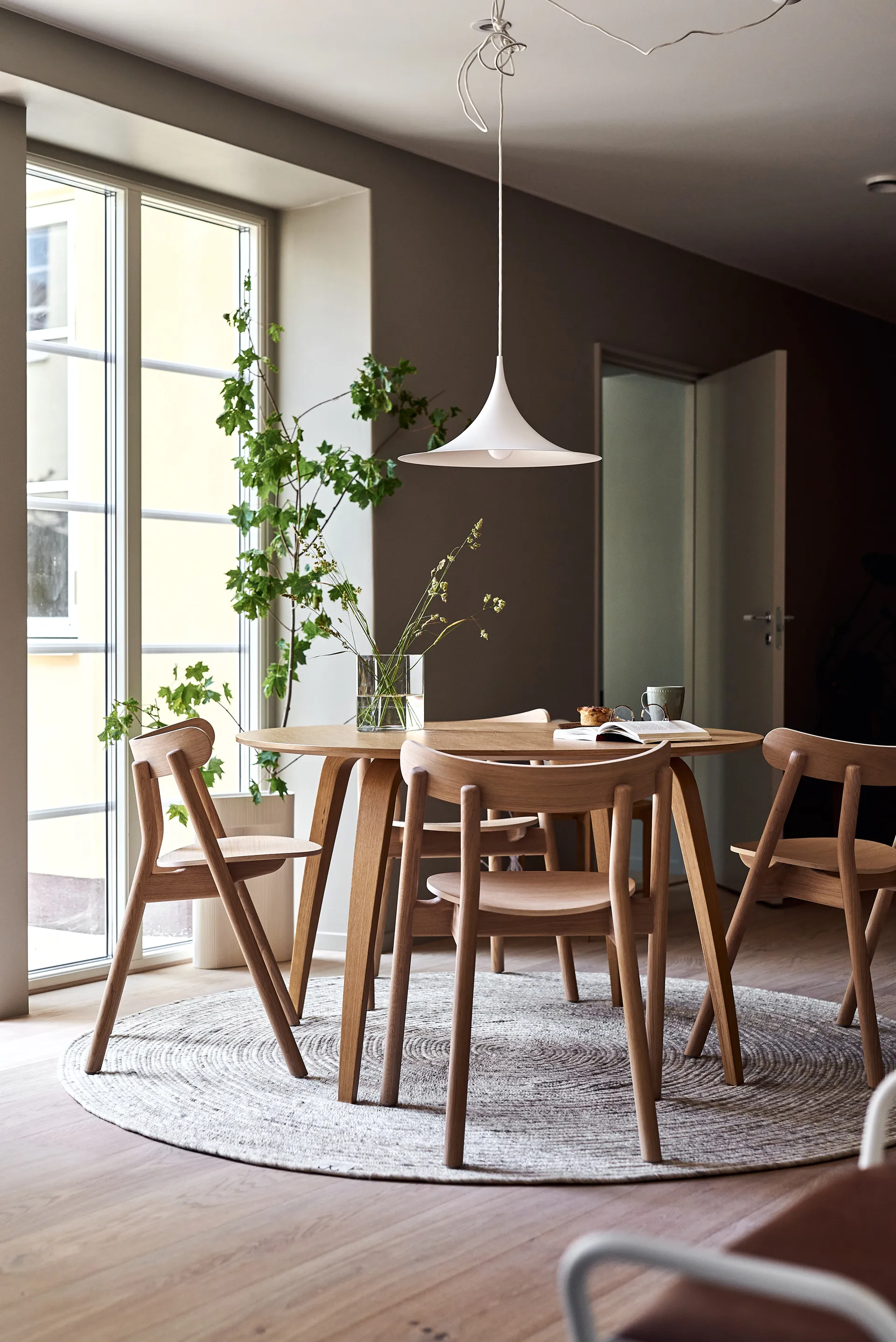 Merino μάλλινο χαλί στρογγυλό 200 cm, μπεζ Classic Collection