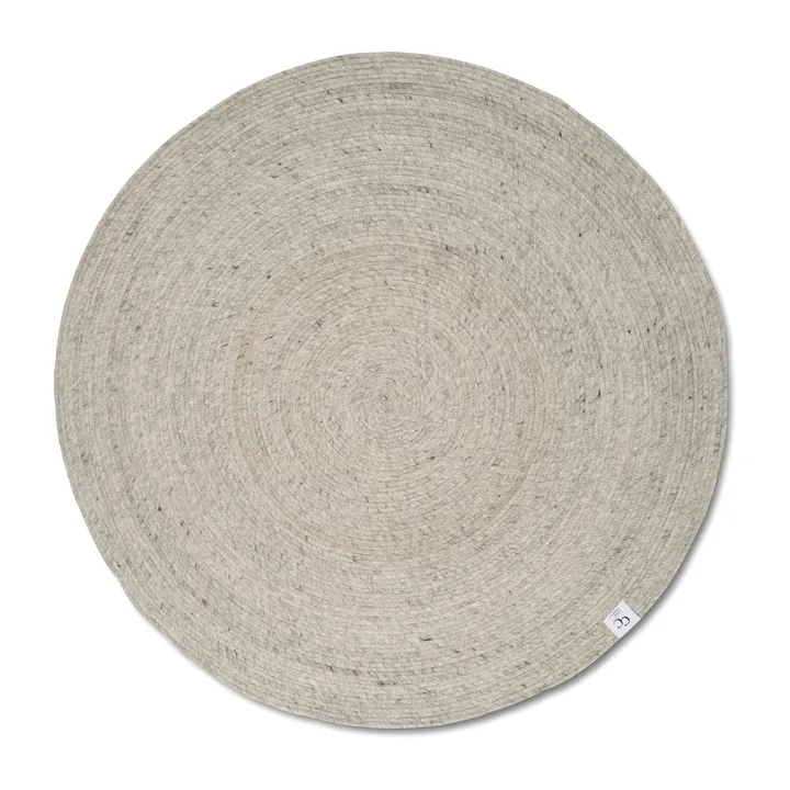 Merino χαλί από μαλλί στρογγυλό Ø200 εκ. - Concrete - Classic Collection