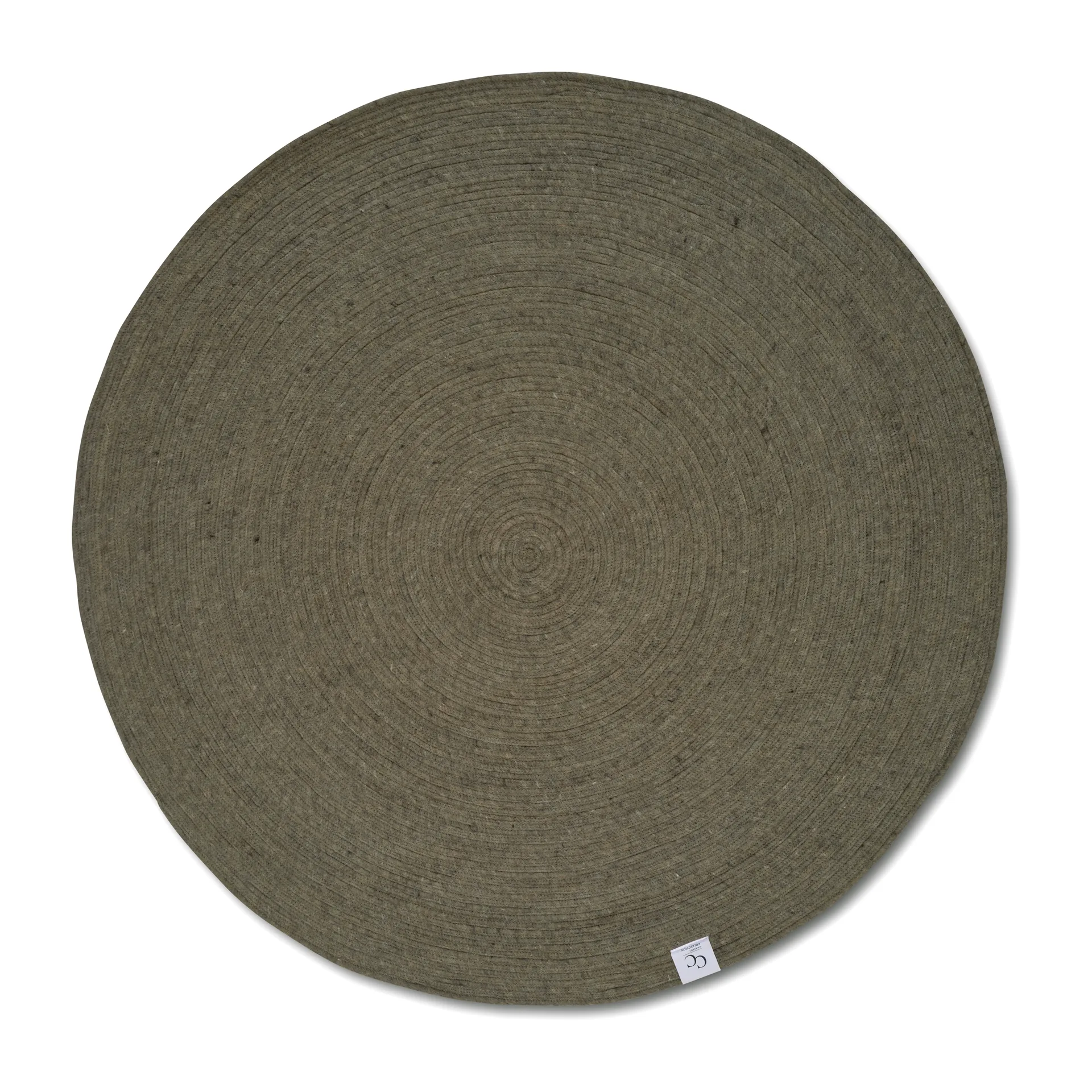 Merino χαλί από μαλλί στρογγυλό Ø200 εκ., Dark green Classic Collection
