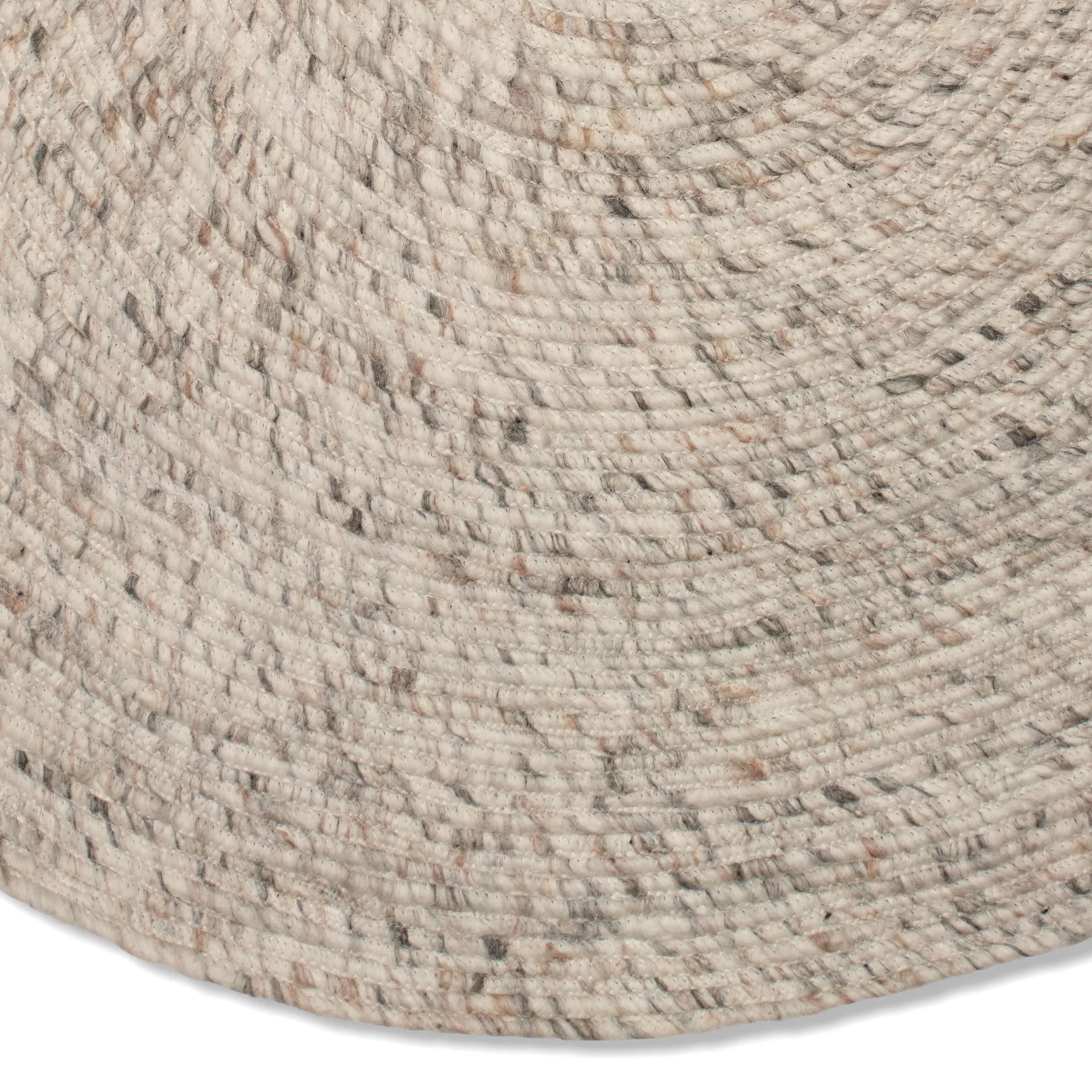 Merino χαλί από μαλλί στρογγυλό Ø200 εκ., μπεζ Classic Collection