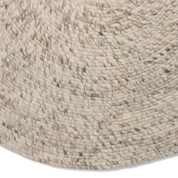 Merino χαλί από μαλλί στρογγυλό Ø200 εκ. - μπεζ - Classic Collection