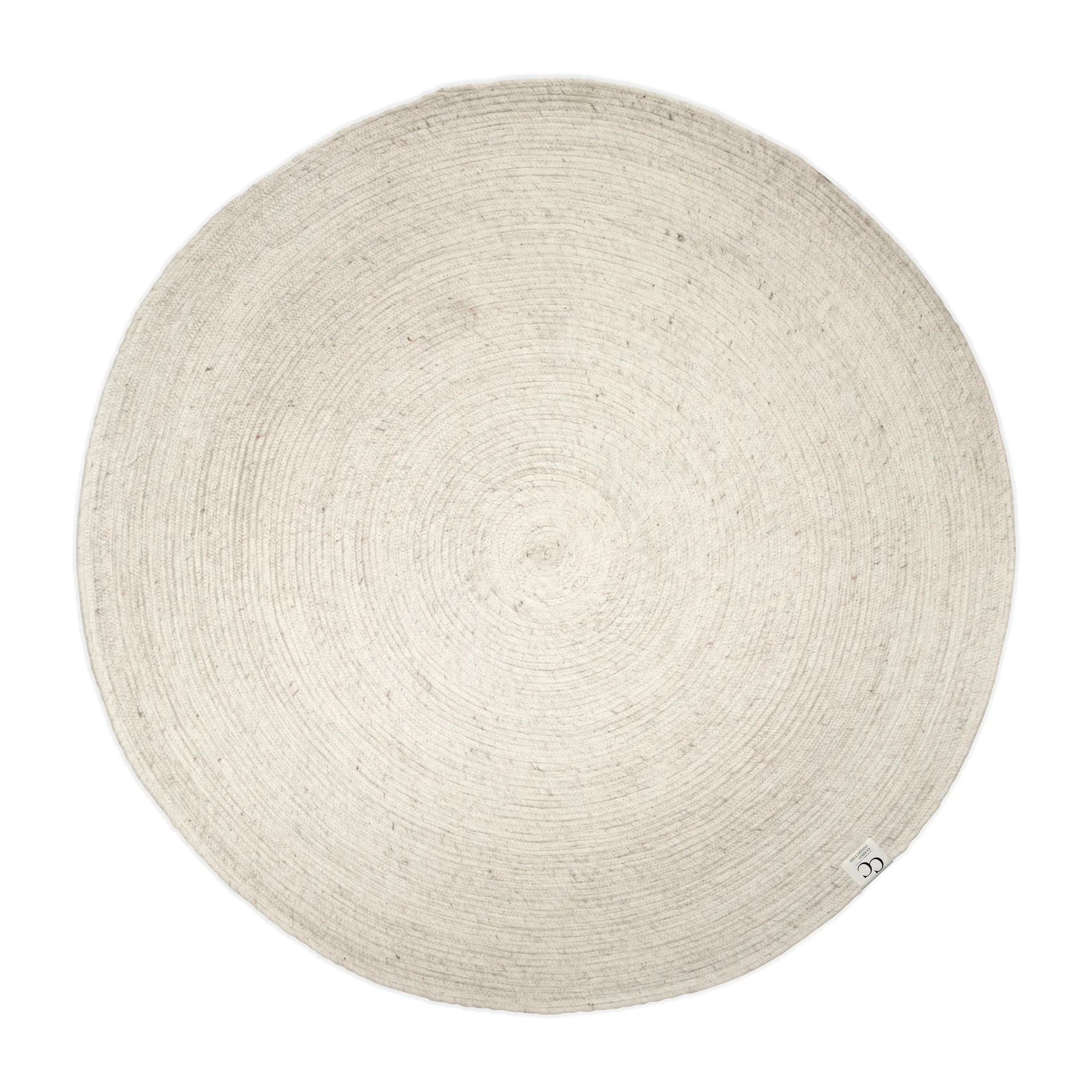 Merino χαλί από μαλλί στρογγυλό Ø200 εκ., λευκό Classic Collection