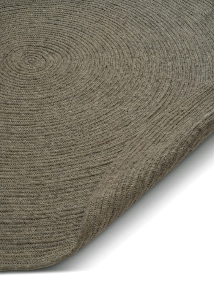 Μάλλινο χαλί merino στρογγυλό Ø240 εκ., Dark green Classic Collection