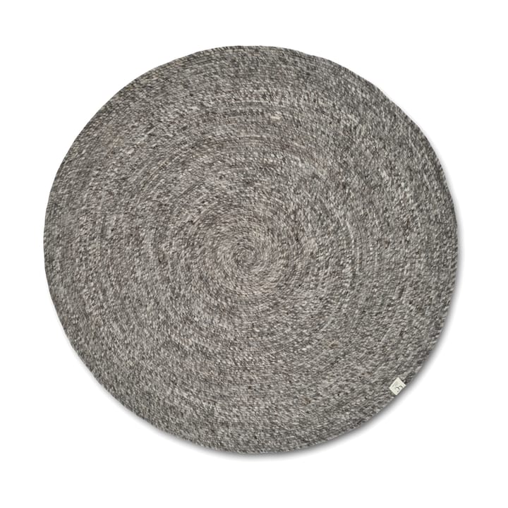 Μάλλινο χαλί merino στρογγυλό Ø240 εκ. - Grey - Classic Collection
