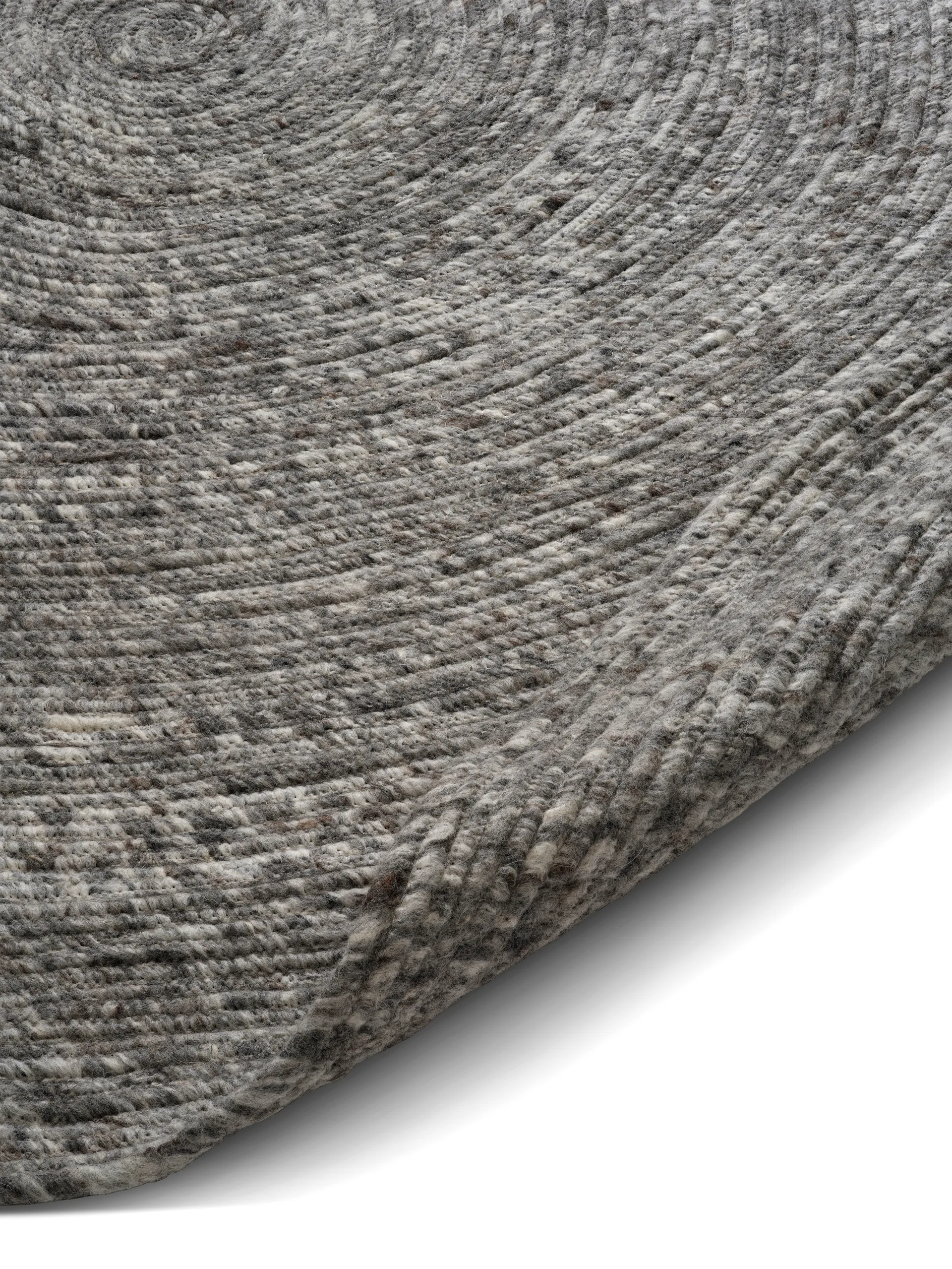 Μάλλινο χαλί merino στρογγυλό Ø240 εκ., Grey Classic Collection