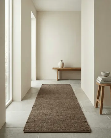 Merino διάδρομος χαλάκι - Καφέ, 80x200 cm - Classic Collection