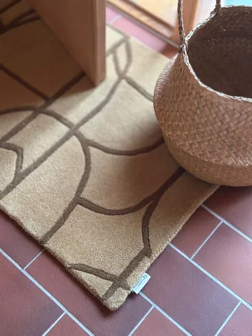 Modern Abstract χαλάκι πόρτας 60x90 εκ. - Μουστάρδα - Classic Collection