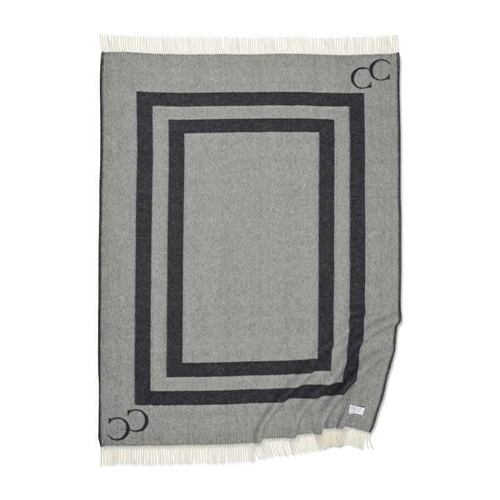 Monogram μάλλινο ριχτάρι 130x200 cm, μαύρο Classic Collection