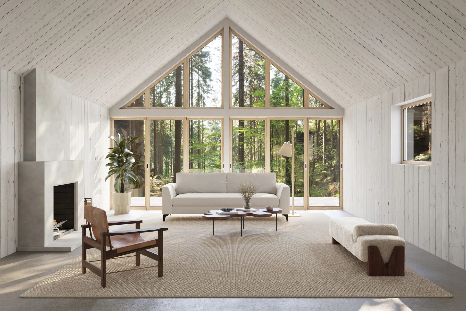 Nordklint χαλί με ρέλι, Φυσικό γκρι, 400x400 εκ με ραφή langett Classic Collection