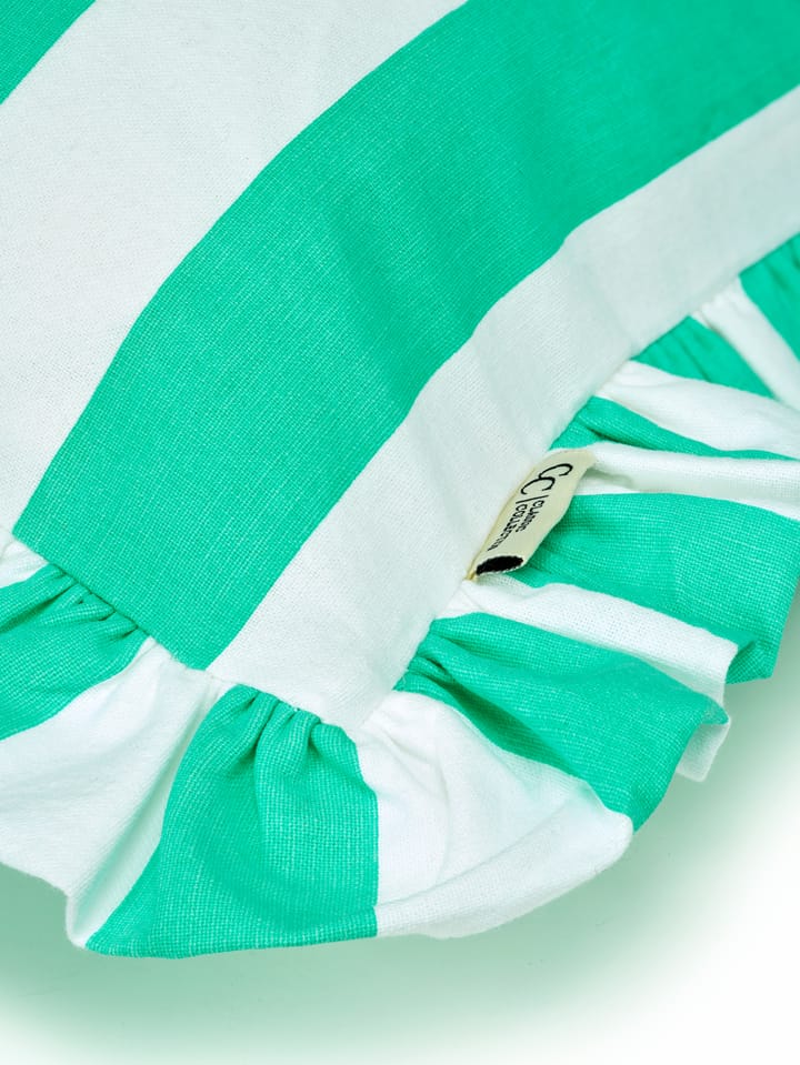 Κάλυμμα μαξιλαριού Ruffle Stripes 50x50 εκ., Sage Classic Collection
