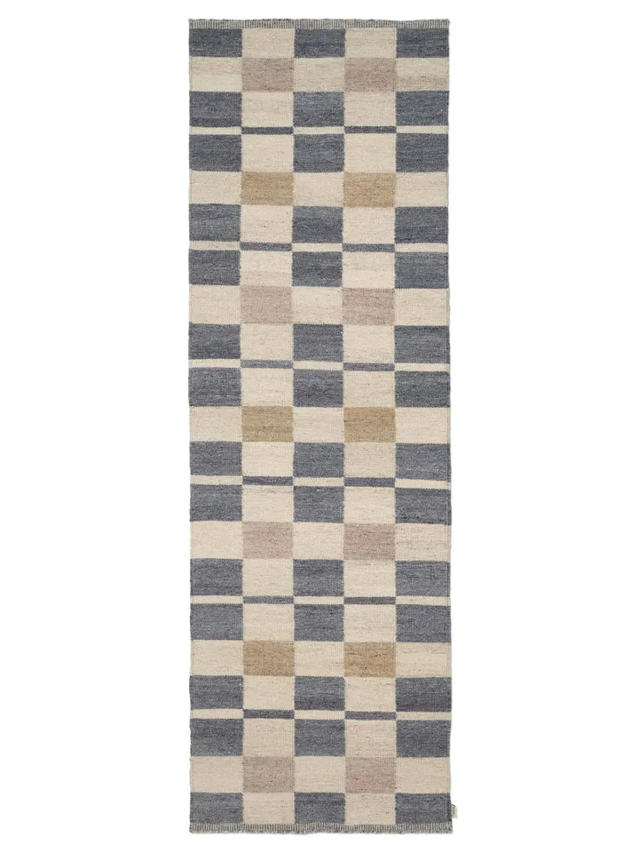 Rutvik χαλί - Blue, 80x250 εκ. - Classic Collection