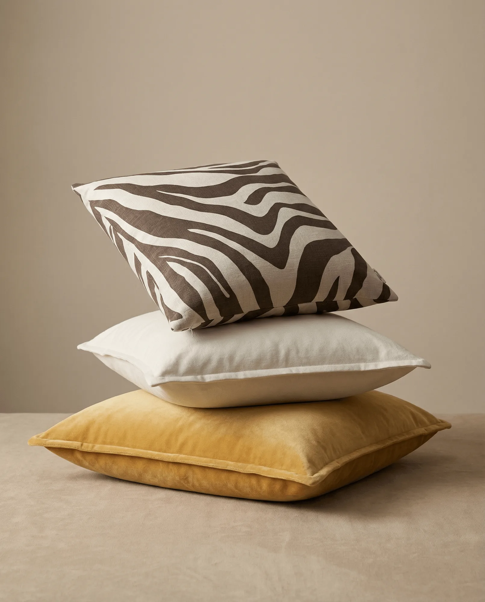 Savannah κάλυμμα μαξιλαριού, Brown-off white, 50x50 εκ. Classic Collection