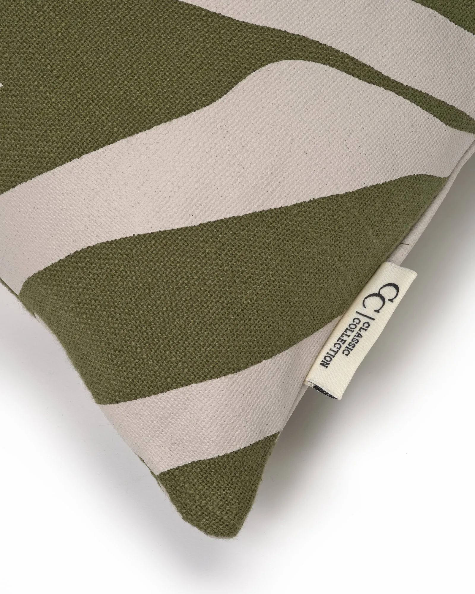 Savannah κάλυμμα μαξιλαριού, Green-off white, 50x50 εκ. Classic Collection