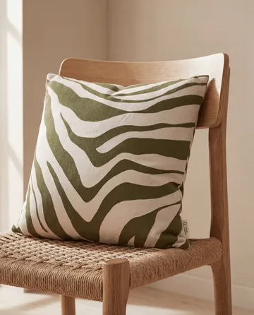 Savannah κάλυμμα μαξιλαριού - Green-off white, 50x50 εκ. - Classic Collection