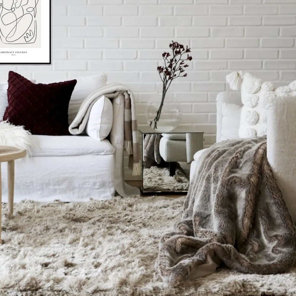 Shaggy χαλί 250x350 cm, σαμπανιζέ Classic Collection