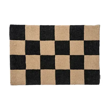 Square χαλάκι εισόδου - Μαύρο-φυσικό, 60x90 cm - Classic Collection