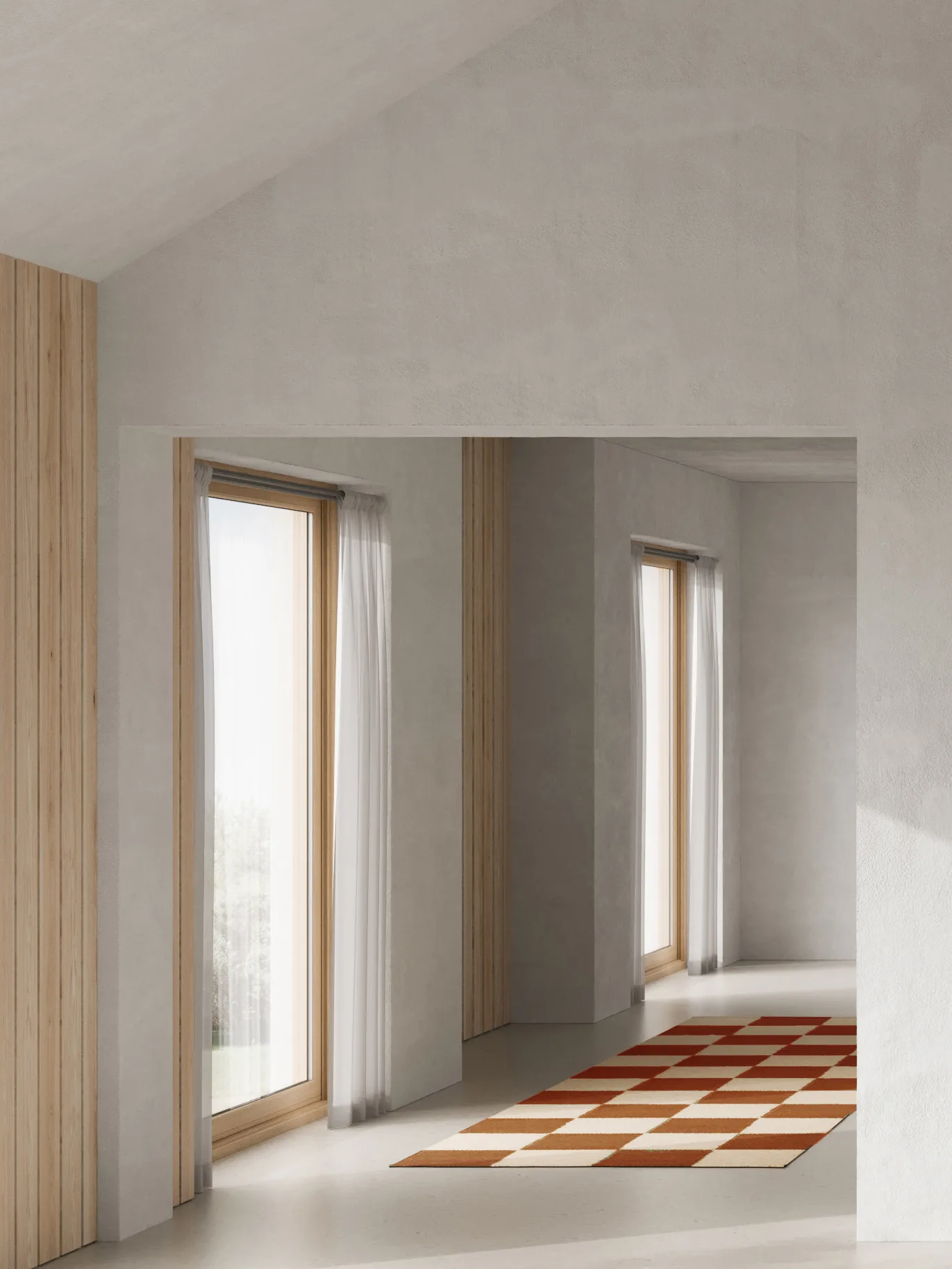 Square διάδρομος, Brown-natur, 80x200 εκ. Classic Collection