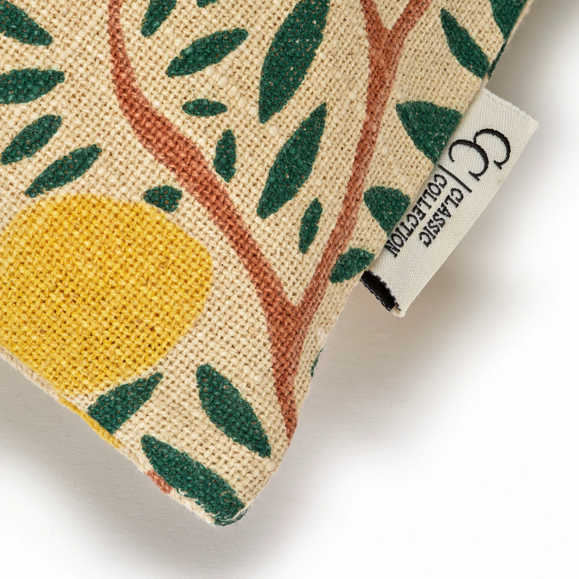 Κάλυμμα μαξιλαριού Sunny citrus 50x50 cm, Σκούρο πράσινο Classic Collection