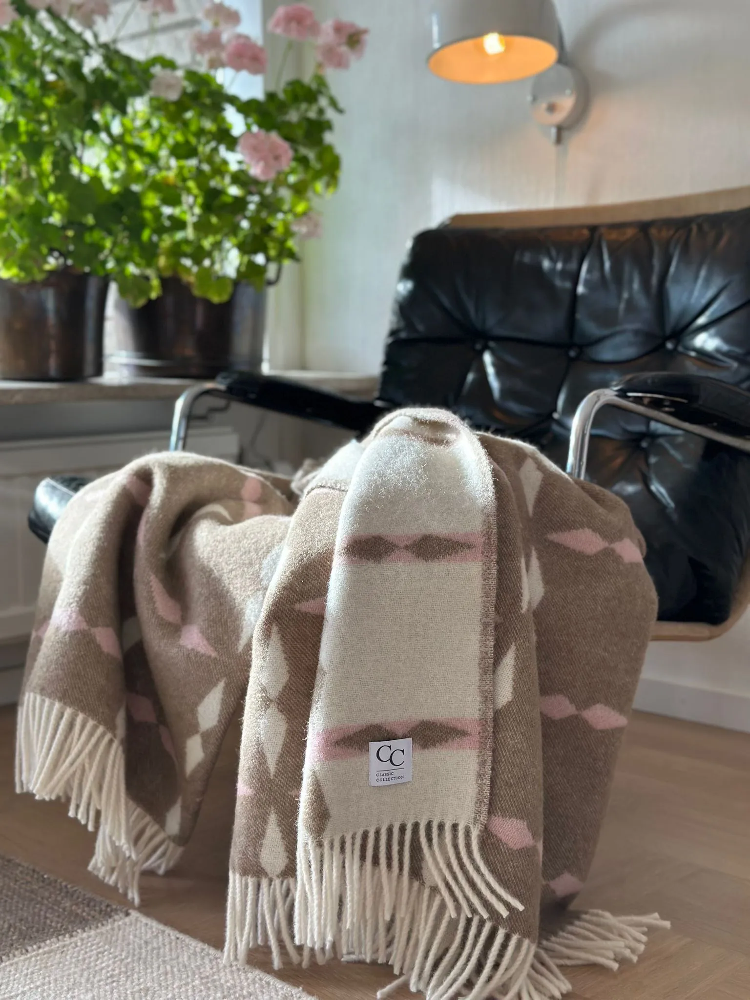 Tile ριχτάρι 130x180 cm, Ροζ Classic Collection