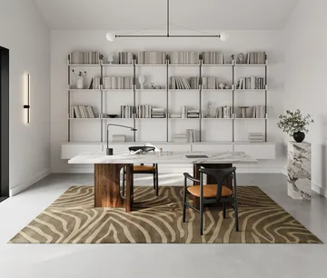 Zebra χαλί 170x230 εκ. - Καφέ, 250x350 cm - Classic Collection