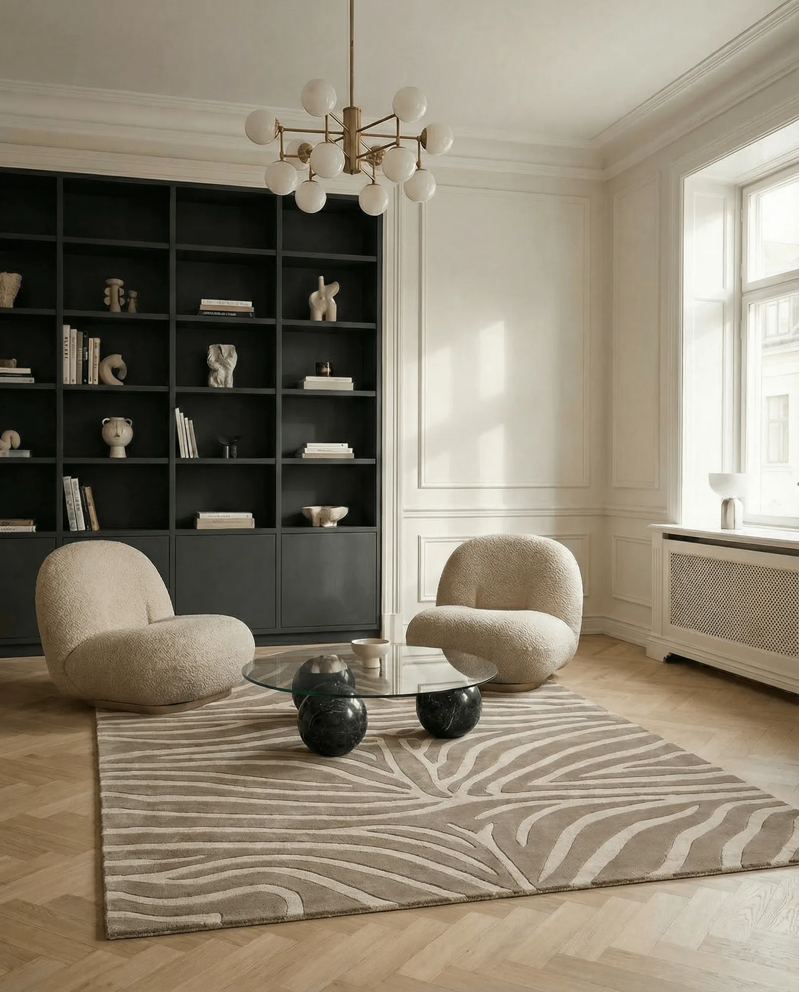 Zebra χαλί 170x230 εκ., Beige, 250x350 εκ. Classic Collection