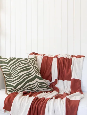 Zebra κάλυμμα 50x50 cm - Πράσινο - Classic Collection