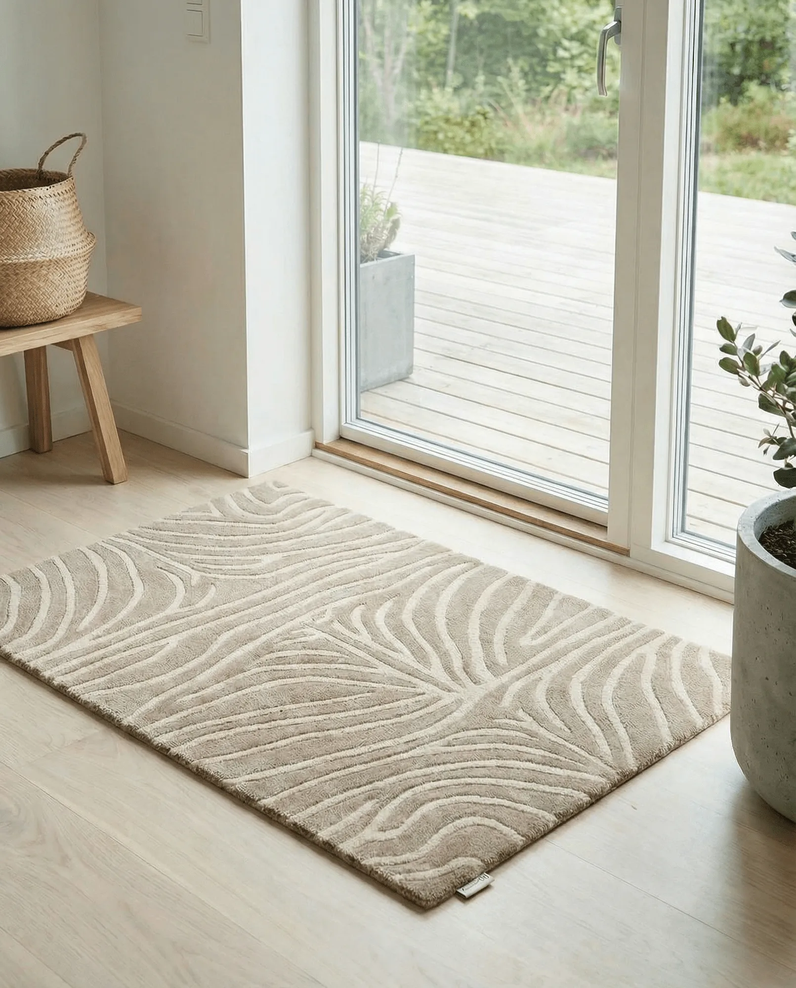 Zebra πατάκι πόρτας, Beige, 60x90 εκ. Classic Collection