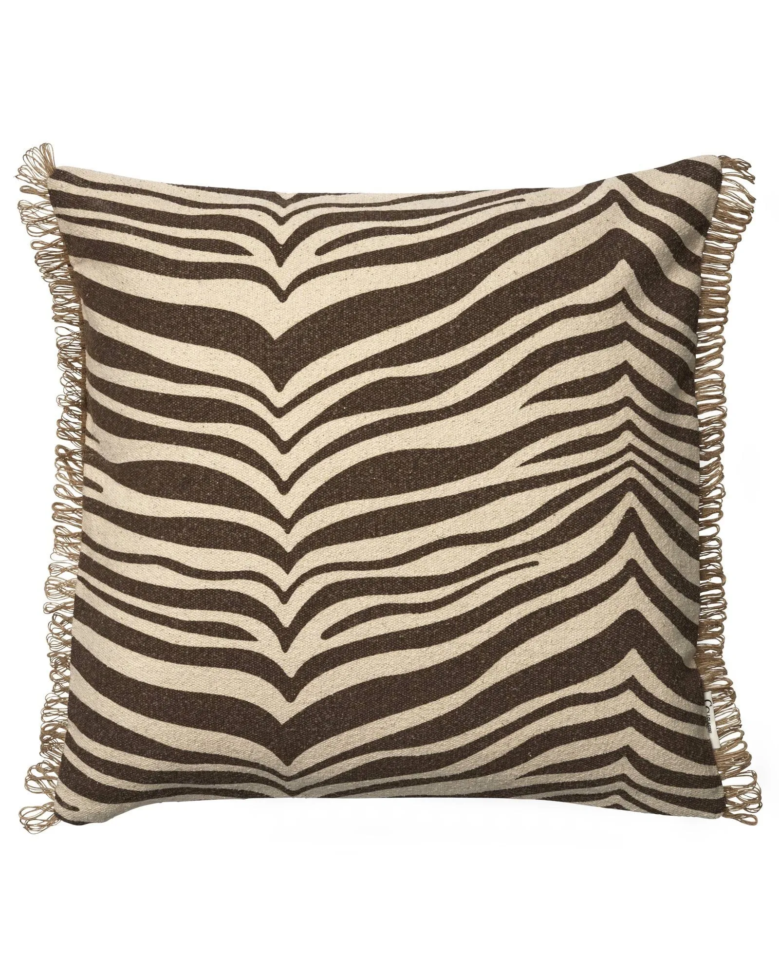 Zebra μαξιλάρι, Καφέ-natural, 50x50 εκ. Classic Collection