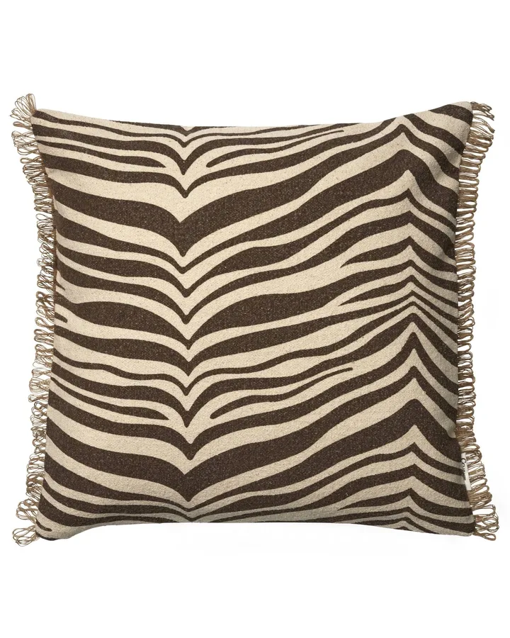 Zebra μαξιλάρι - Καφέ-natural, 50x50 εκ. - Classic Collection