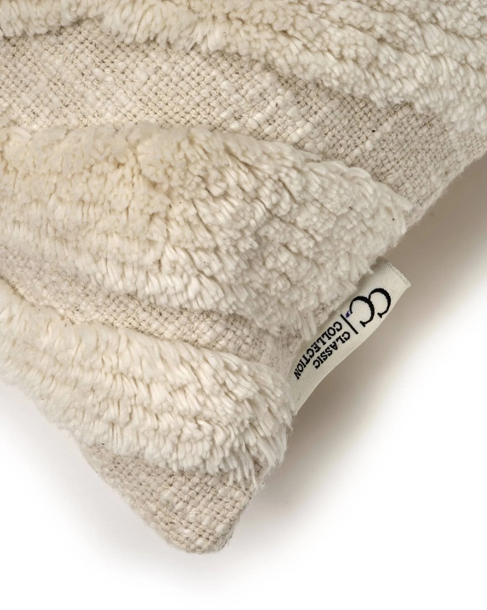 Zebra Tuft κάλυμμα μαξιλαριού, Off white, 50x50 εκ. Classic Collection