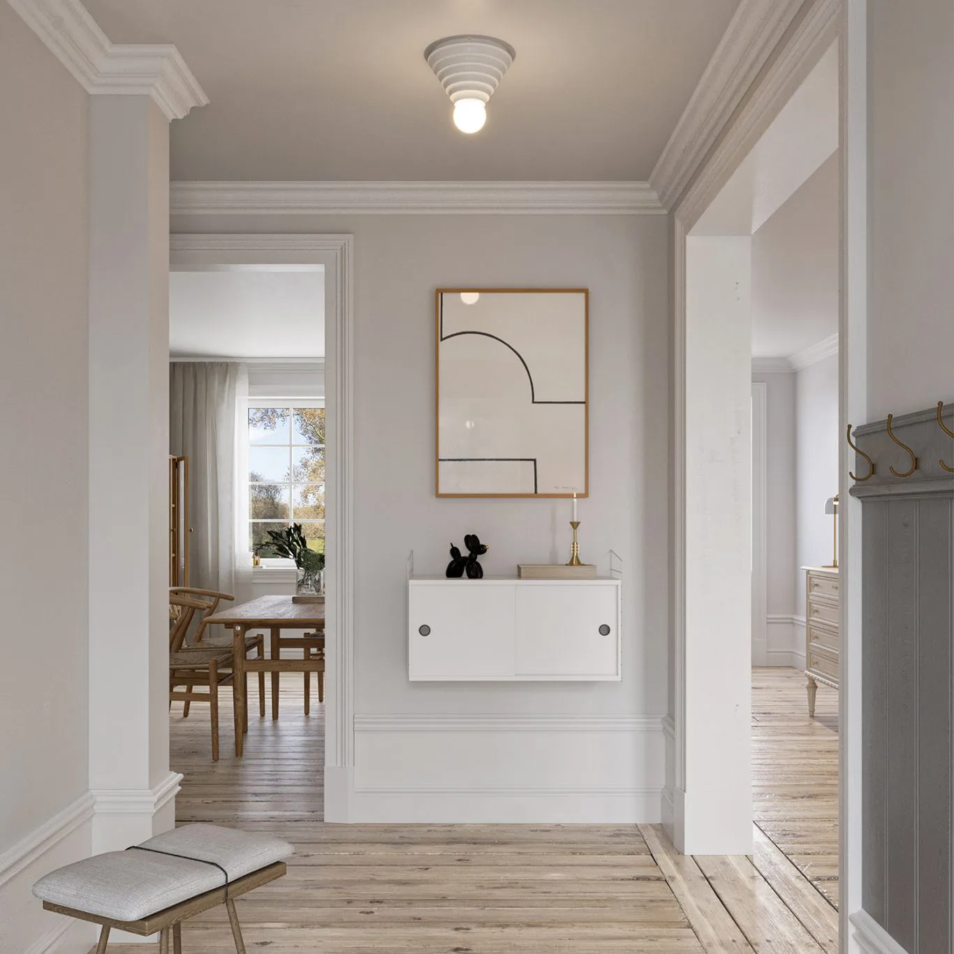 Φωτιστικό οροφής Loop Ø24 εκ., Λευκό CO Bankeryd