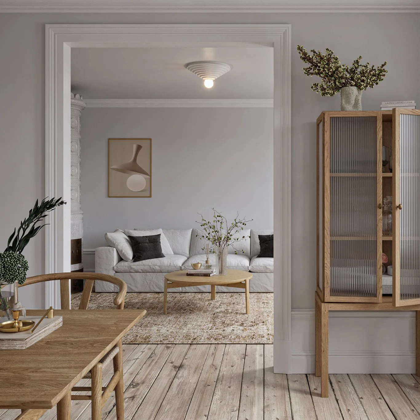 Φωτιστικό οροφής Loop Ø25 εκ., Λευκό CO Bankeryd