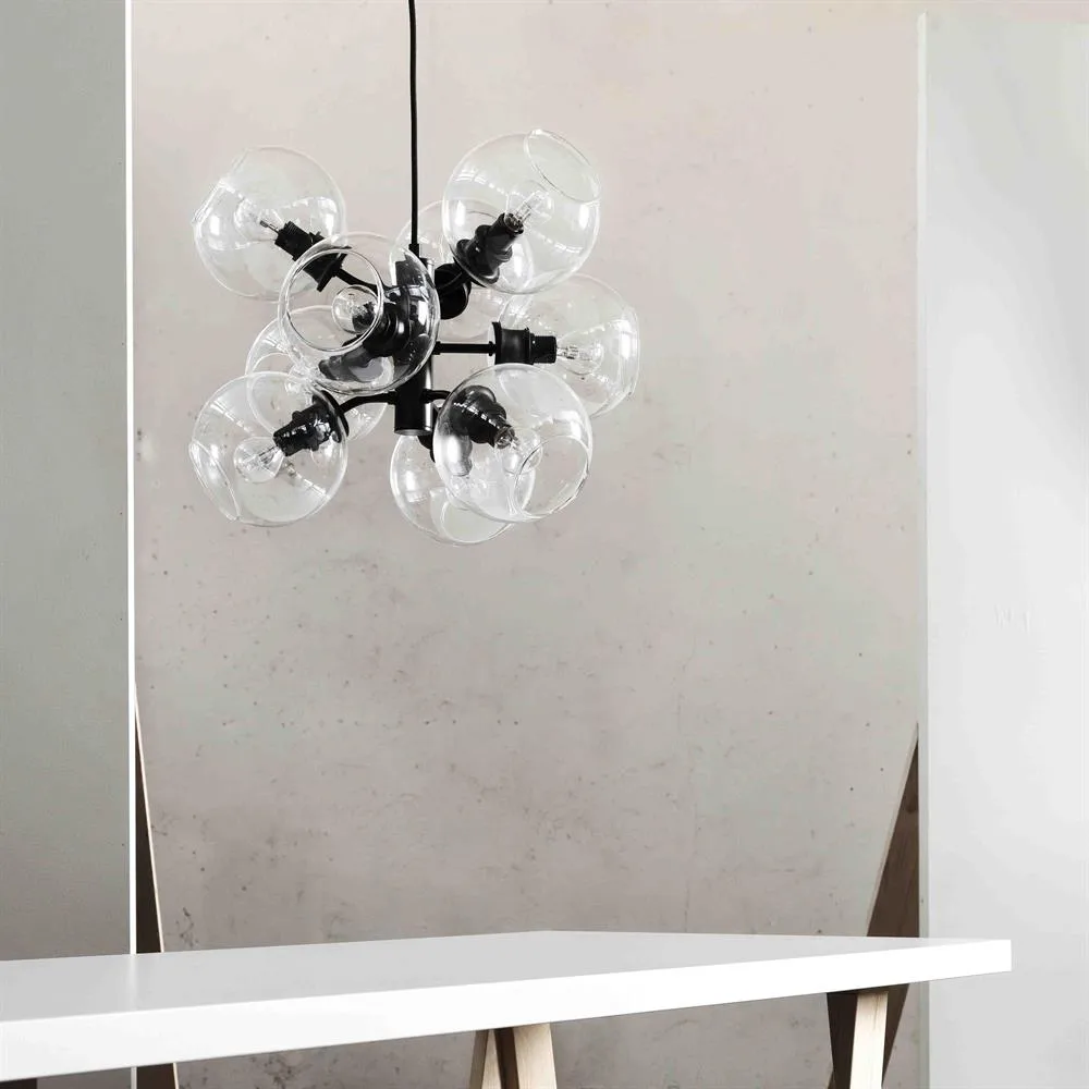 Tage κρεμαστό, μαύρο-διαφανές γυαλί CO Bankeryd