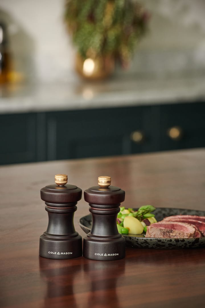 Σετ αλατιέρας και πιπεριέρας Hoxton 10 εκ., Chocolate Cole & Mason