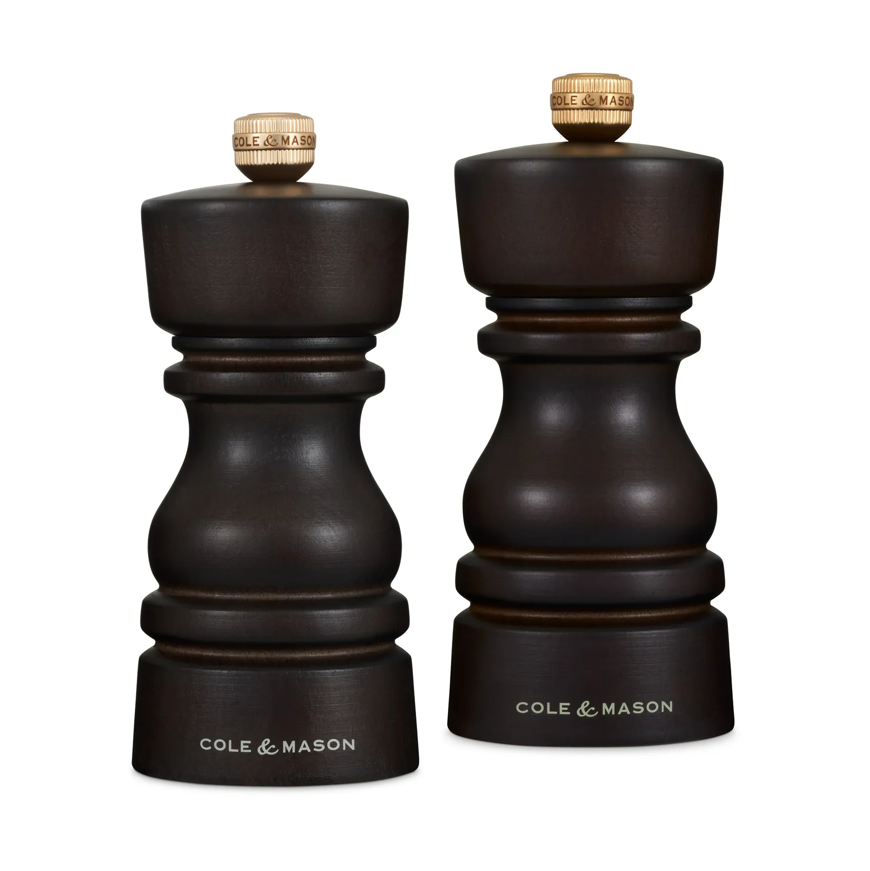 Σετ μύλων αλατιού και πιπεριού London 13 cm, Chocolate Cole & Mason
