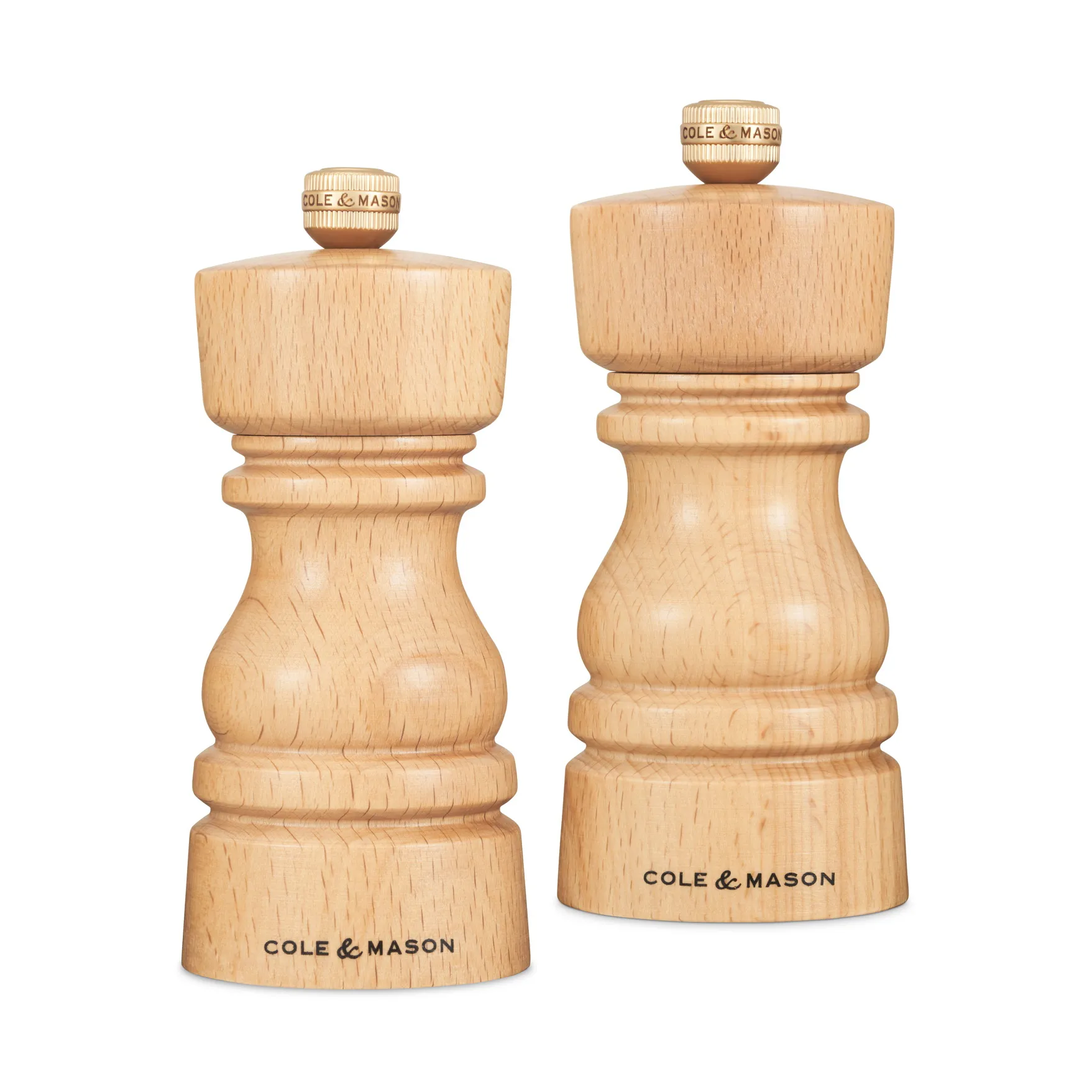 Σετ μύλων αλατιού και πιπεριού London 13 cm, Φυσικό Cole & Mason