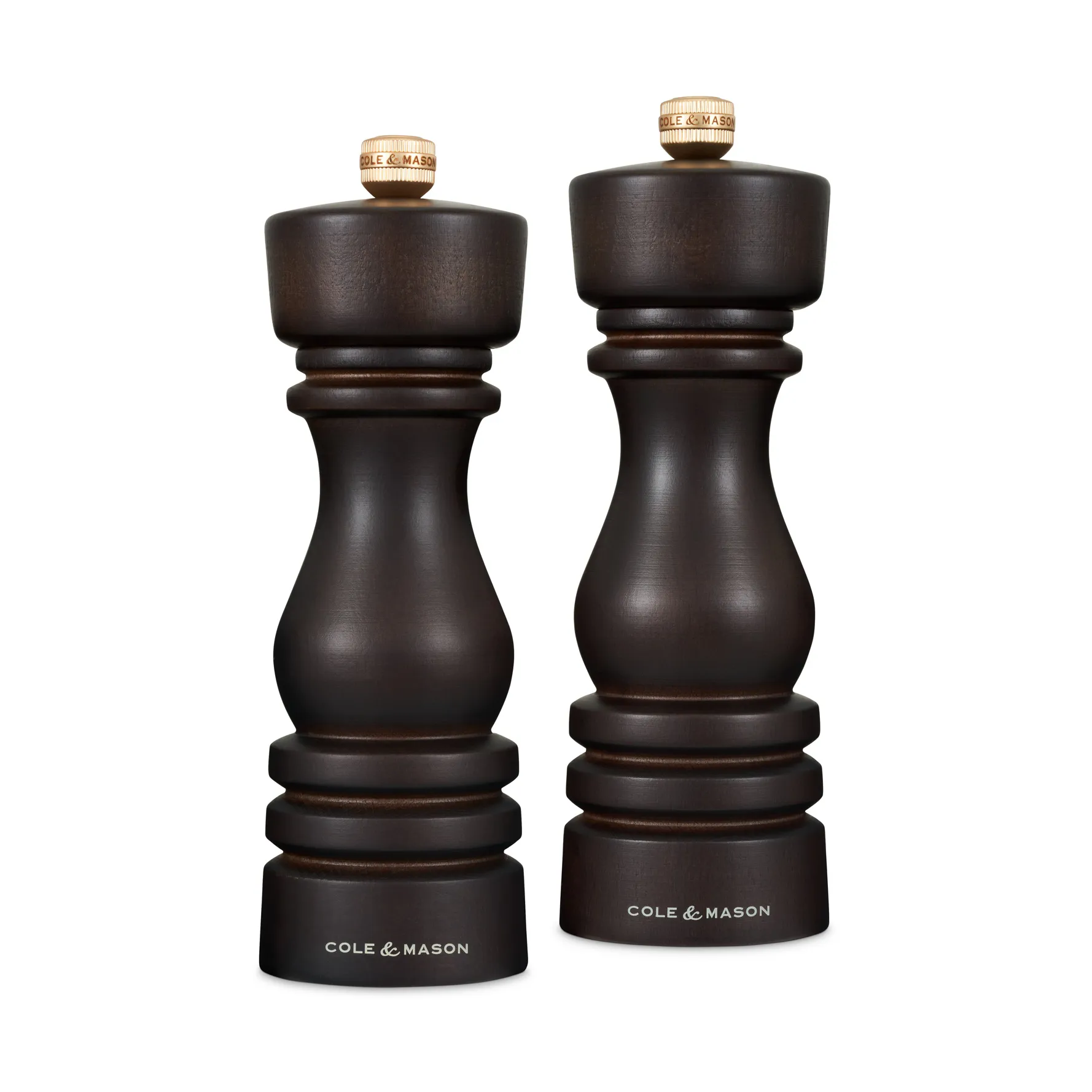 Σετ μύλων αλατιού και πιπεριού London 18 cm, Chocolate Cole & Mason