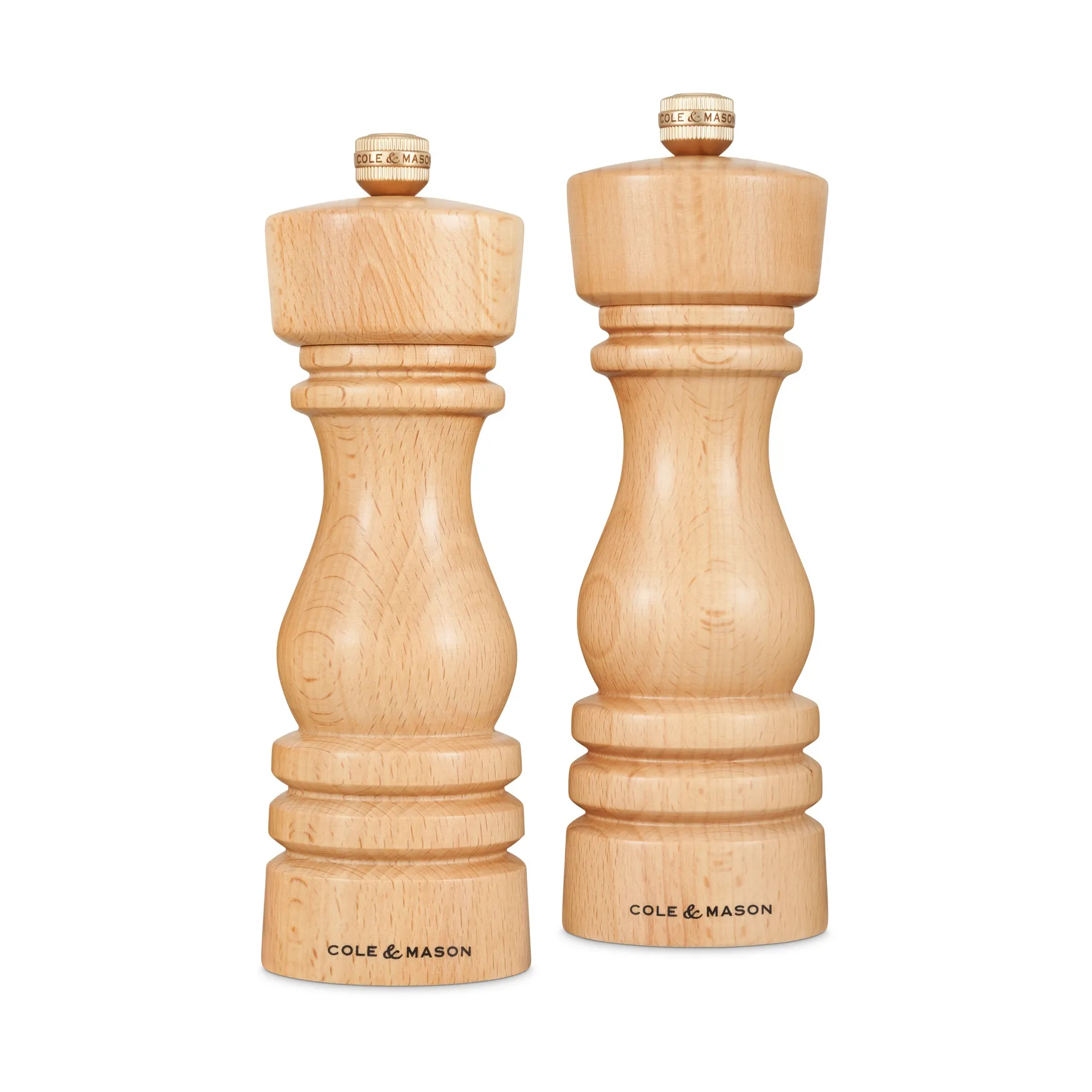 Σετ μύλων αλατιού και πιπεριού London 18 cm, Φυσικό Cole & Mason