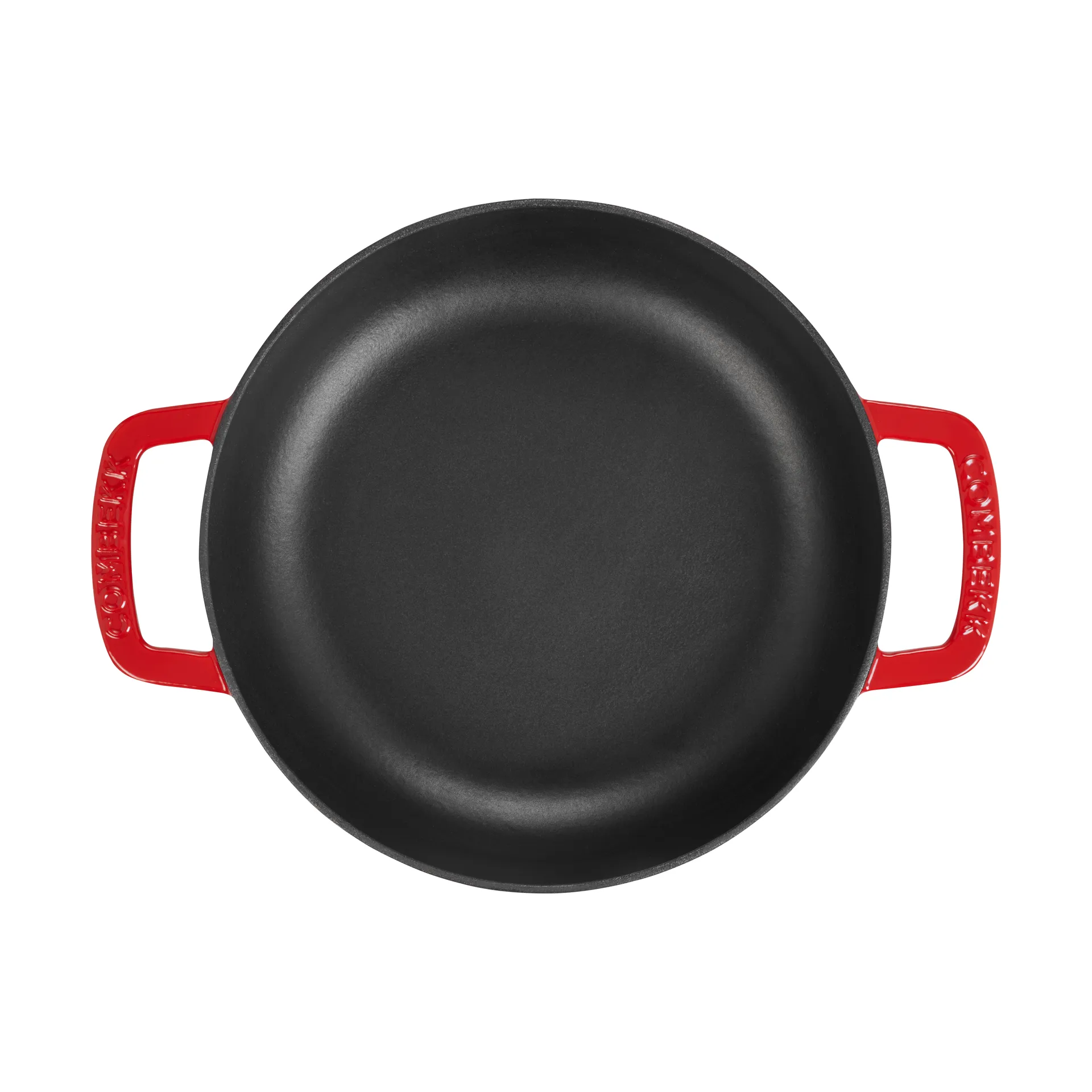 Combekk Εμαγιέ τηγάνι-κατσαρόλα από χυτοσίδηρο Ø28 εκ., Cherry-silver knob Combekk