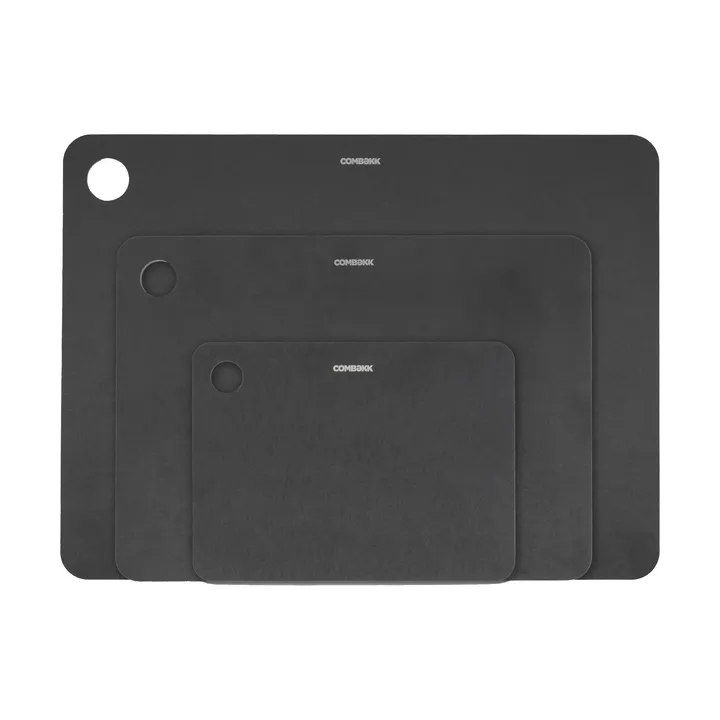 Combekk ξύλινη επιφάνεια κοπής 3 τεμαχίων - Μαύρο - Combekk
