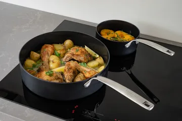 Combekk Element κατσαρόλα με καπάκι αλουμίνιο μαύρο - Ø18 εκ. - Combekk