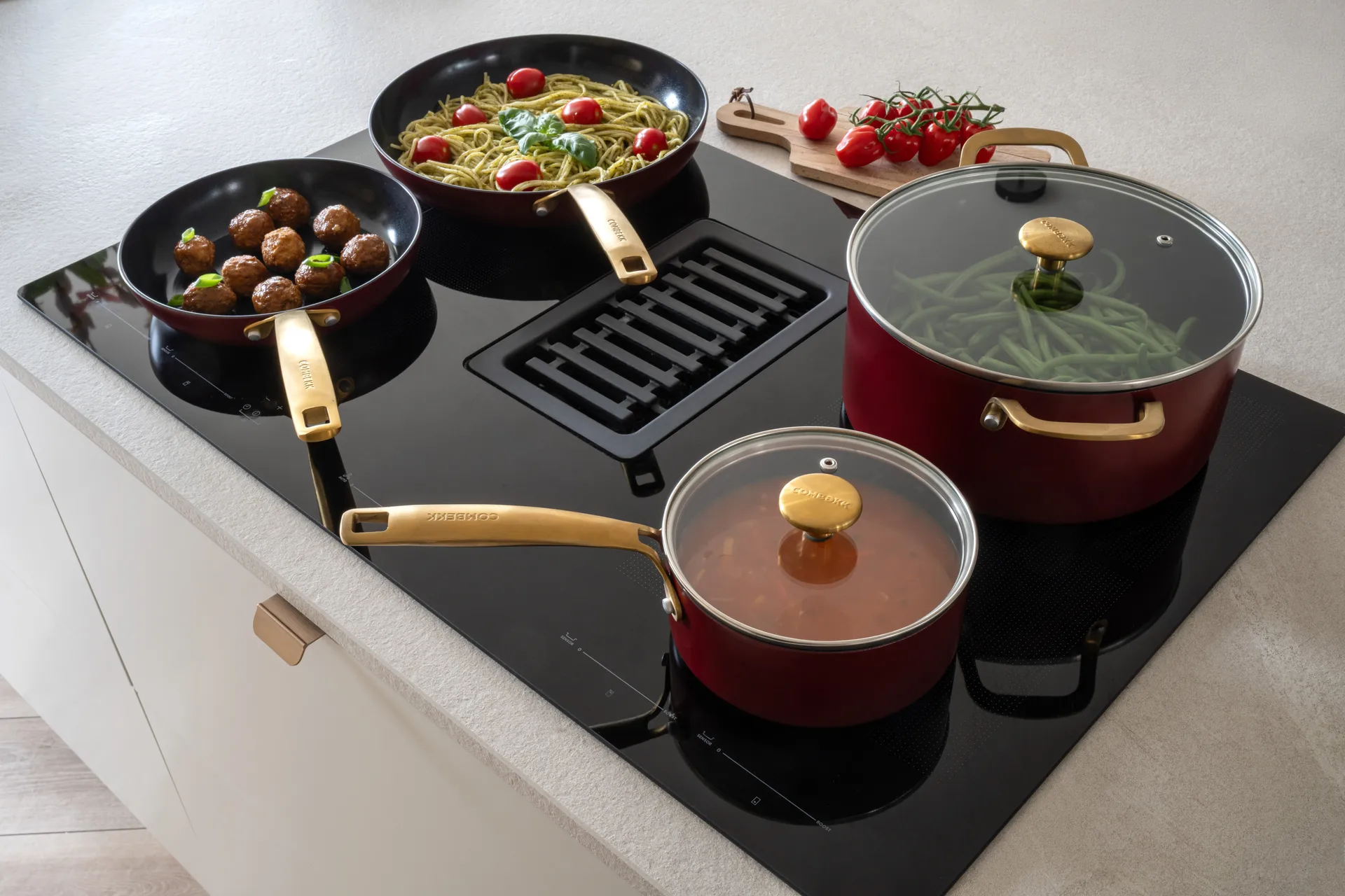 Σετ τηγανιών Combekk Element 2 τεμαχίων, Bordeaux Combekk