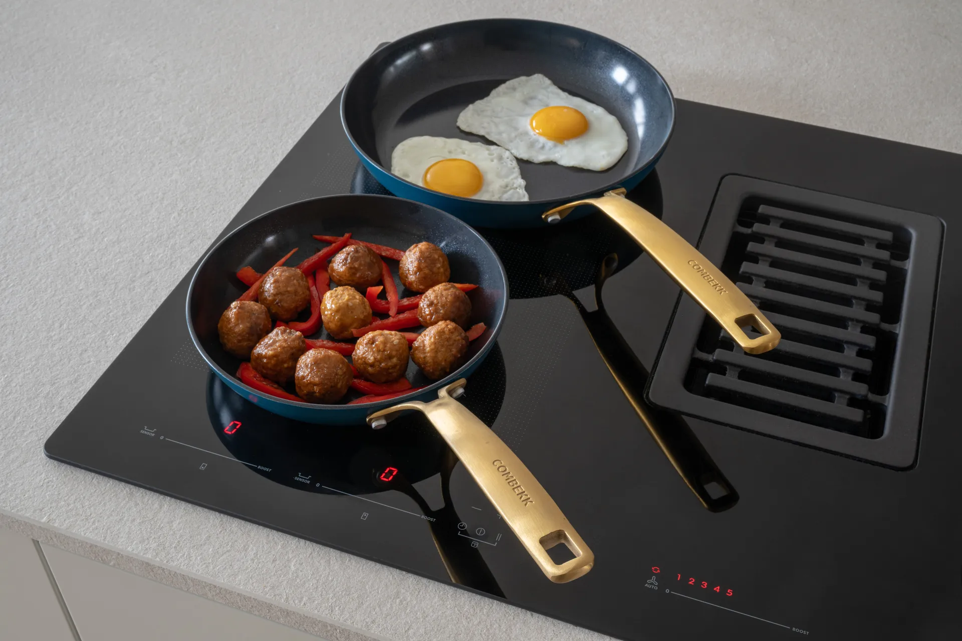 Σετ τηγανιών Combekk Element 2 τεμαχίων, Ocean Blue Combekk