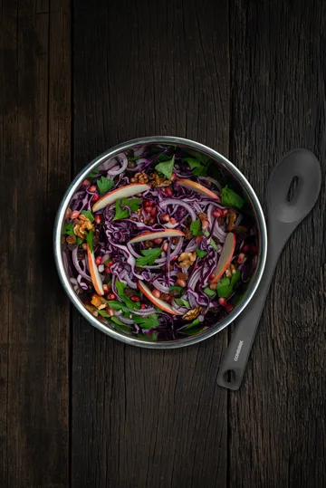 Combekk τρυπητή κουτάλα ινώδες ξύλο - Μαύρο - Combekk