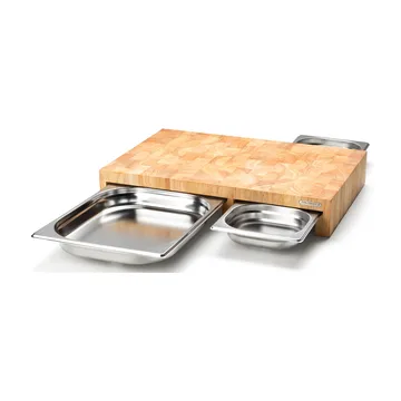 Επιφάνεια κοπής καουτσοκόδεντρο με 3 δίσκους - 32x48 cm - Continenta