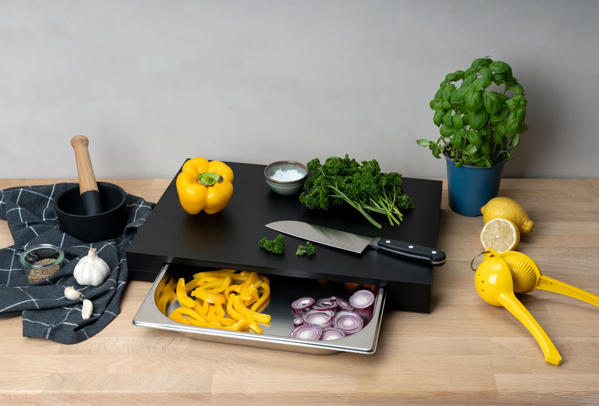 Duracore ξύλο κοπής με συρτάρι, 48x32,5 Continenta