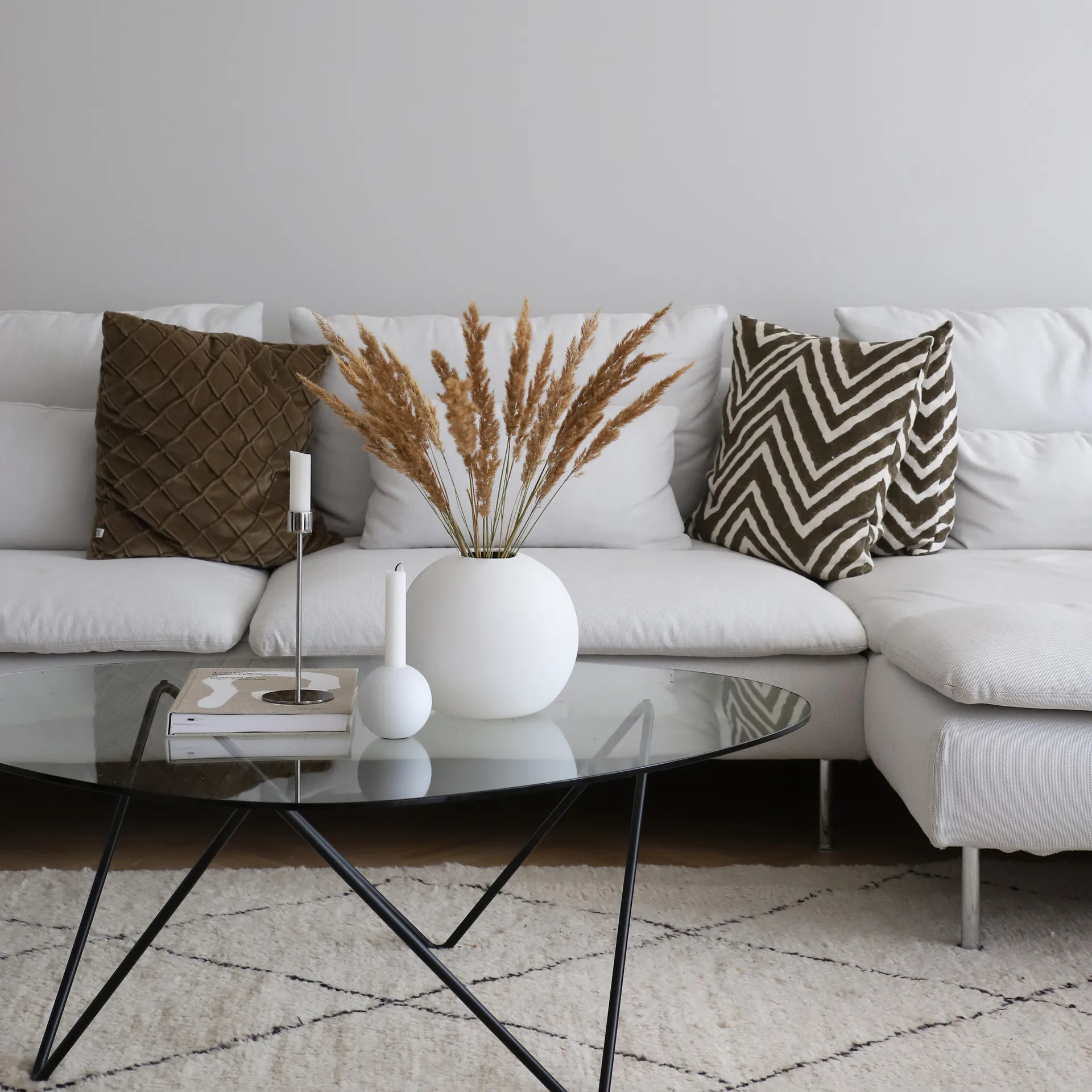 Ball βάζο λευκό, 20 cm Cooee Design