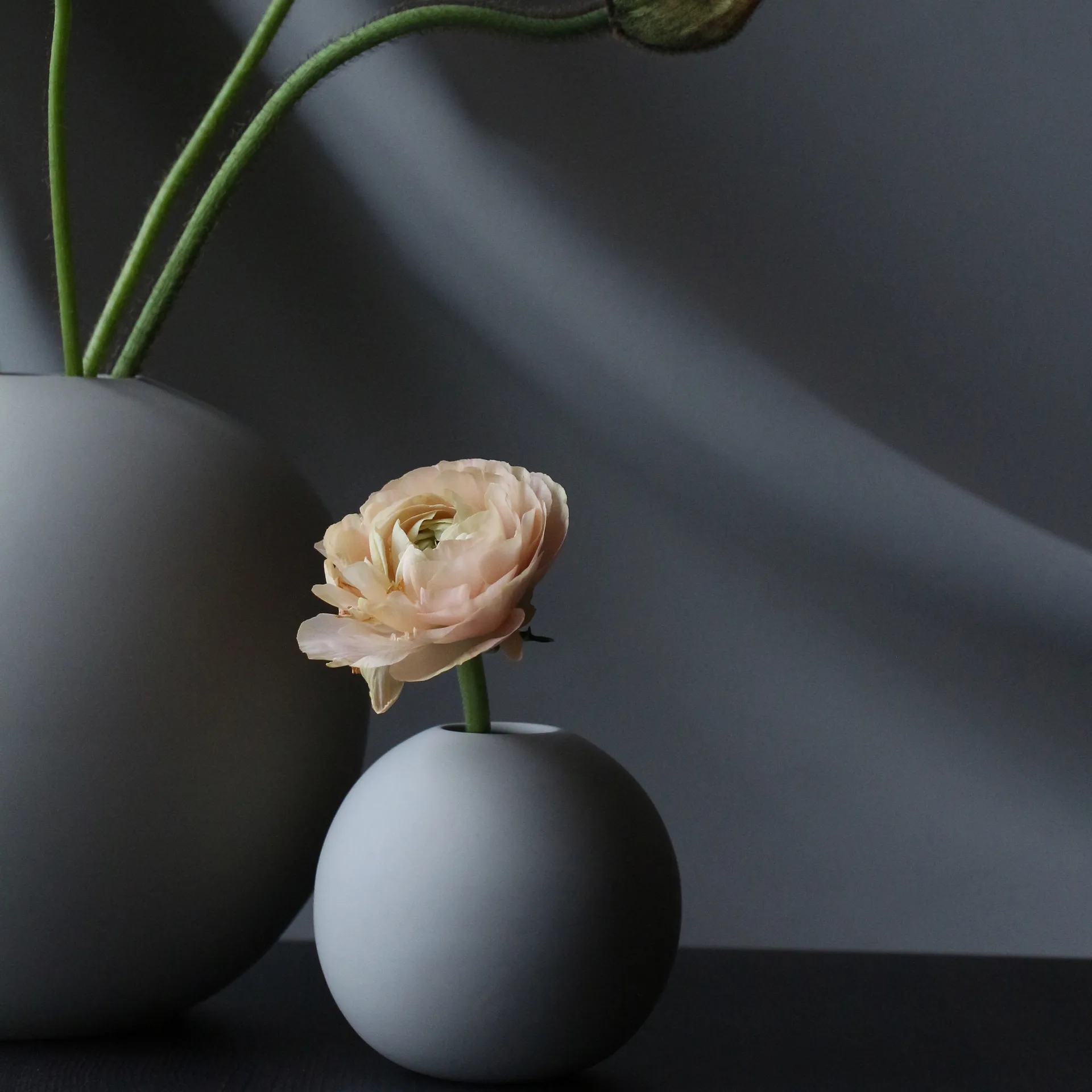 Ball βάζο γκρι, 8 cm Cooee Design