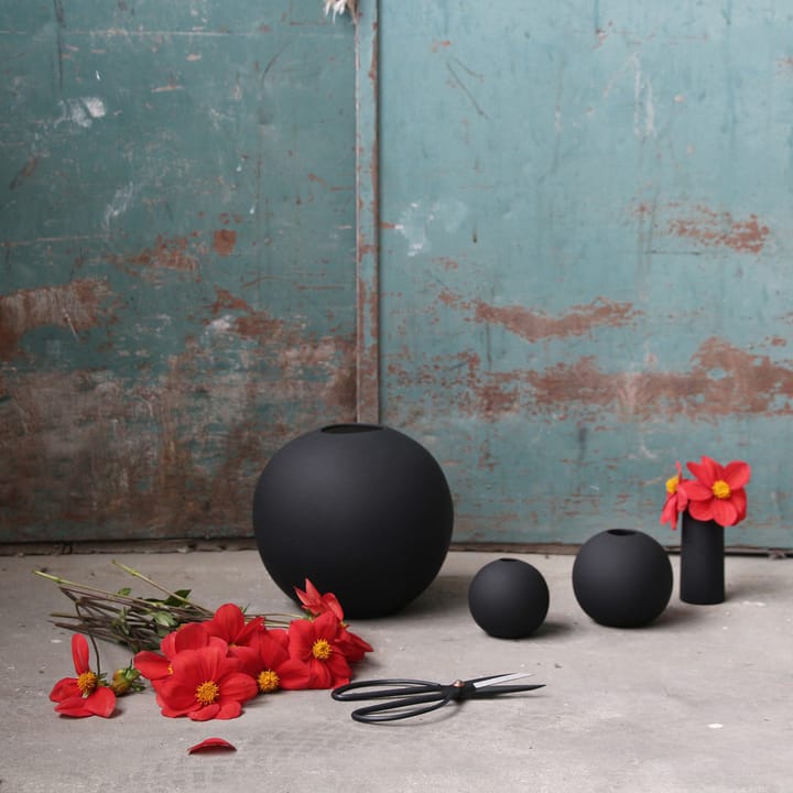 Ball βάζο black - 10 cm - Cooee Design